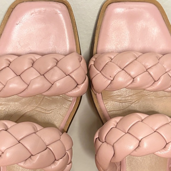 TIME & TRU Nude Pink Chunky Braided Strap Slip-On Sandals – Size 7 GUC *Flaw - Picture 7 of 14